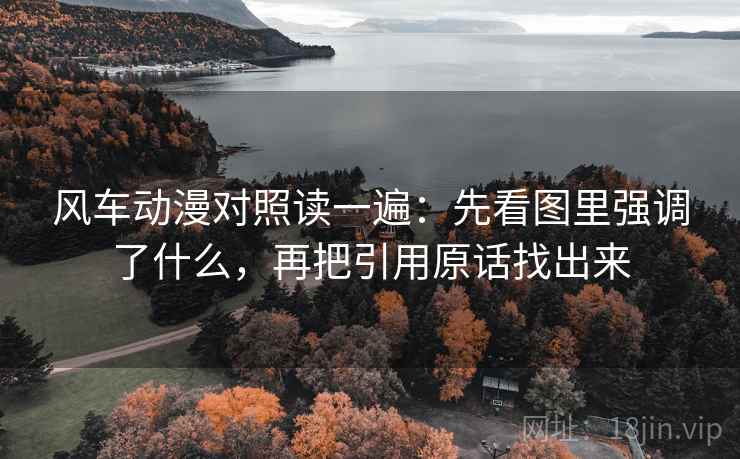 风车动漫对照读一遍：先看图里强调了什么，再把引用原话找出来